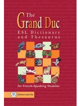 The Grand Duc ESL Dictionary and Thesaurus, couverture rigide